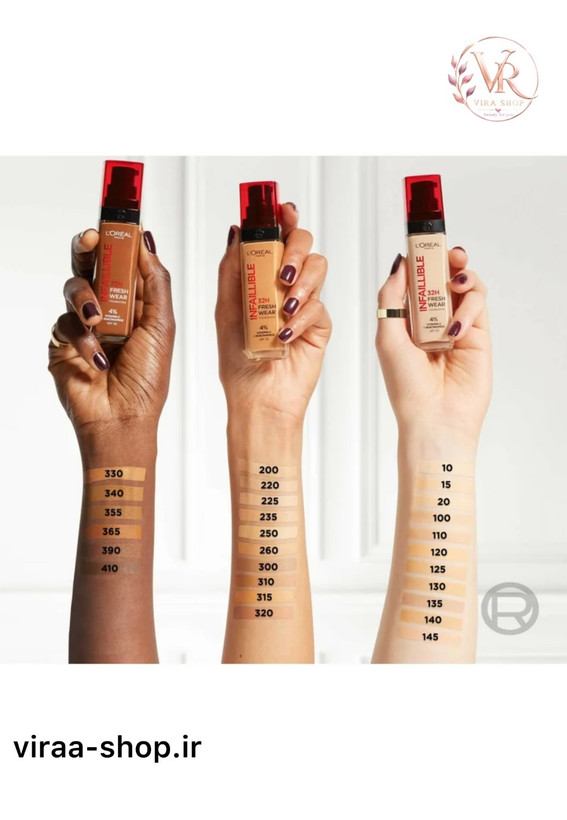 کرم پودر لورال L’Oréal اصل فرانسه مدل اینفالیبل سری فرش ویر