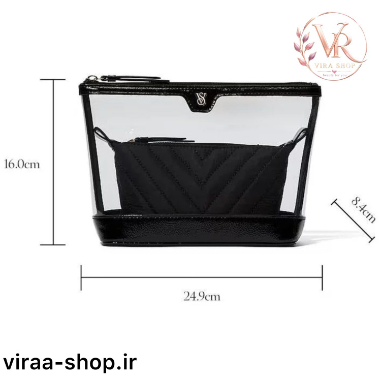 کیف آرایشی دو تکه ویکتوریا سکرت مشکی
