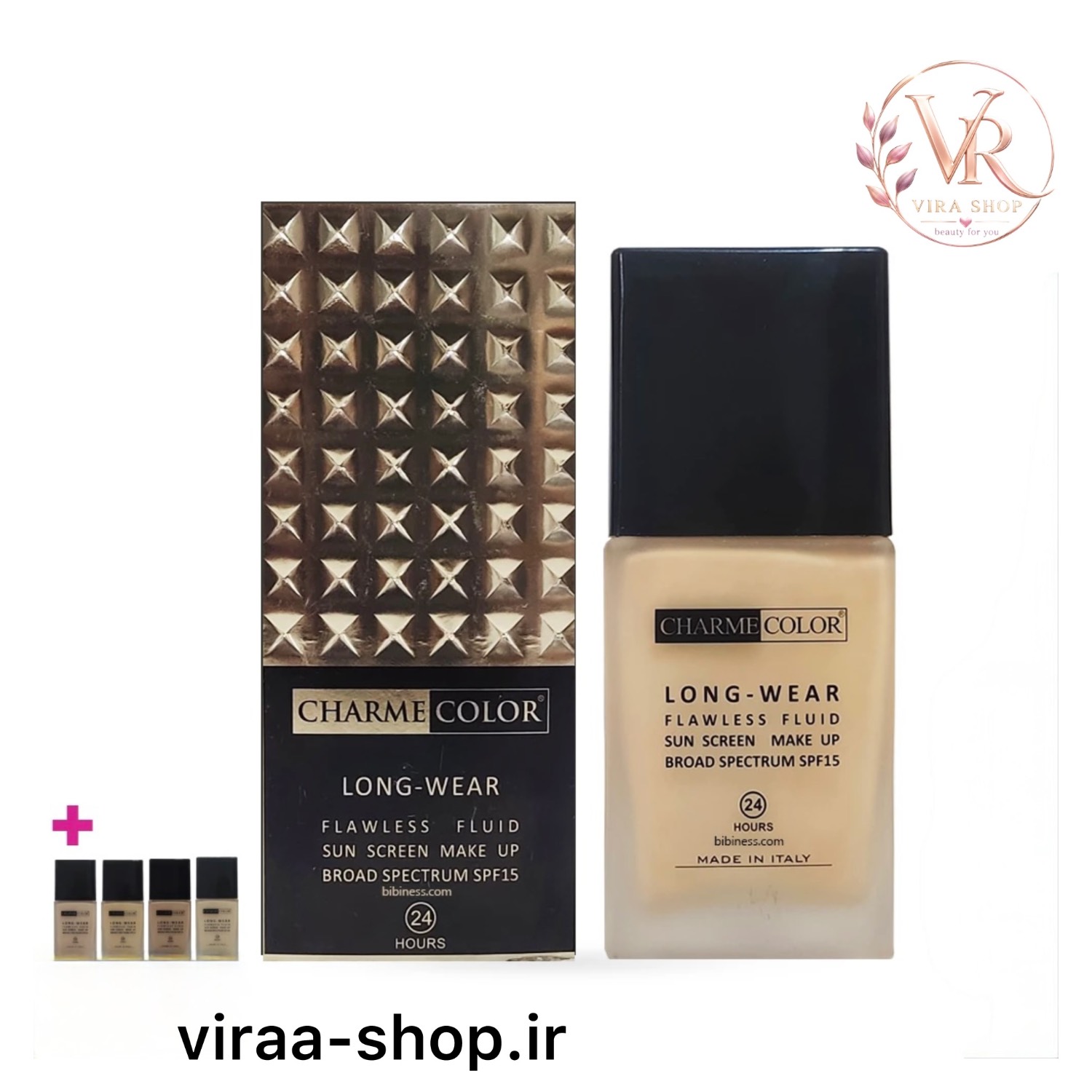 کرم پودر چارم کالر مدل Long Wear (لانگ ویر )