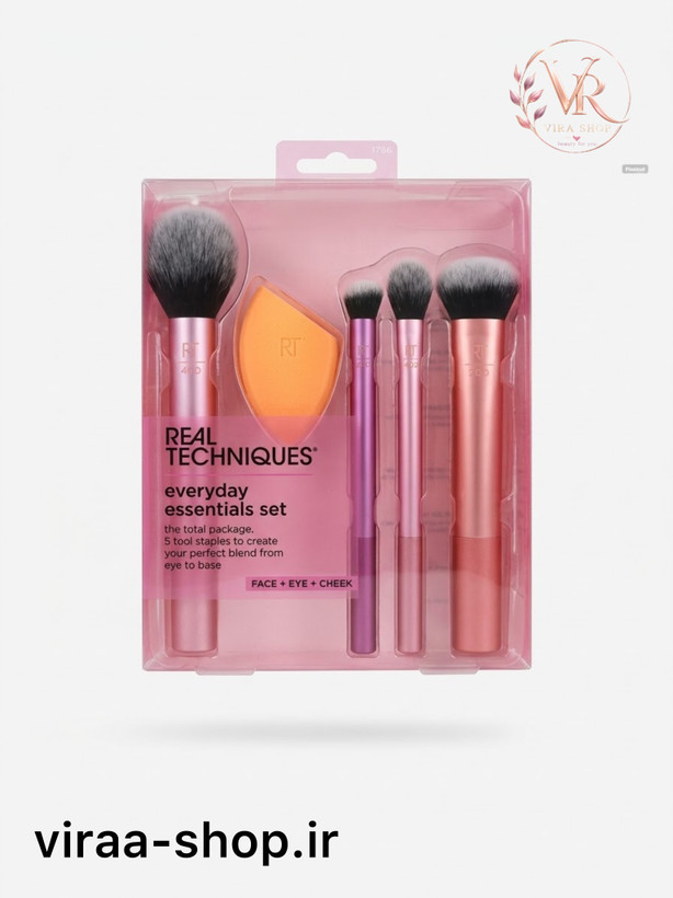 ست براش و تک اسفنج ریل تکنیک مدل Everyday Essentials